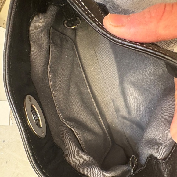 Coach vintage y2k black signature mini wristlet clutch bag - Picture 7 of 7